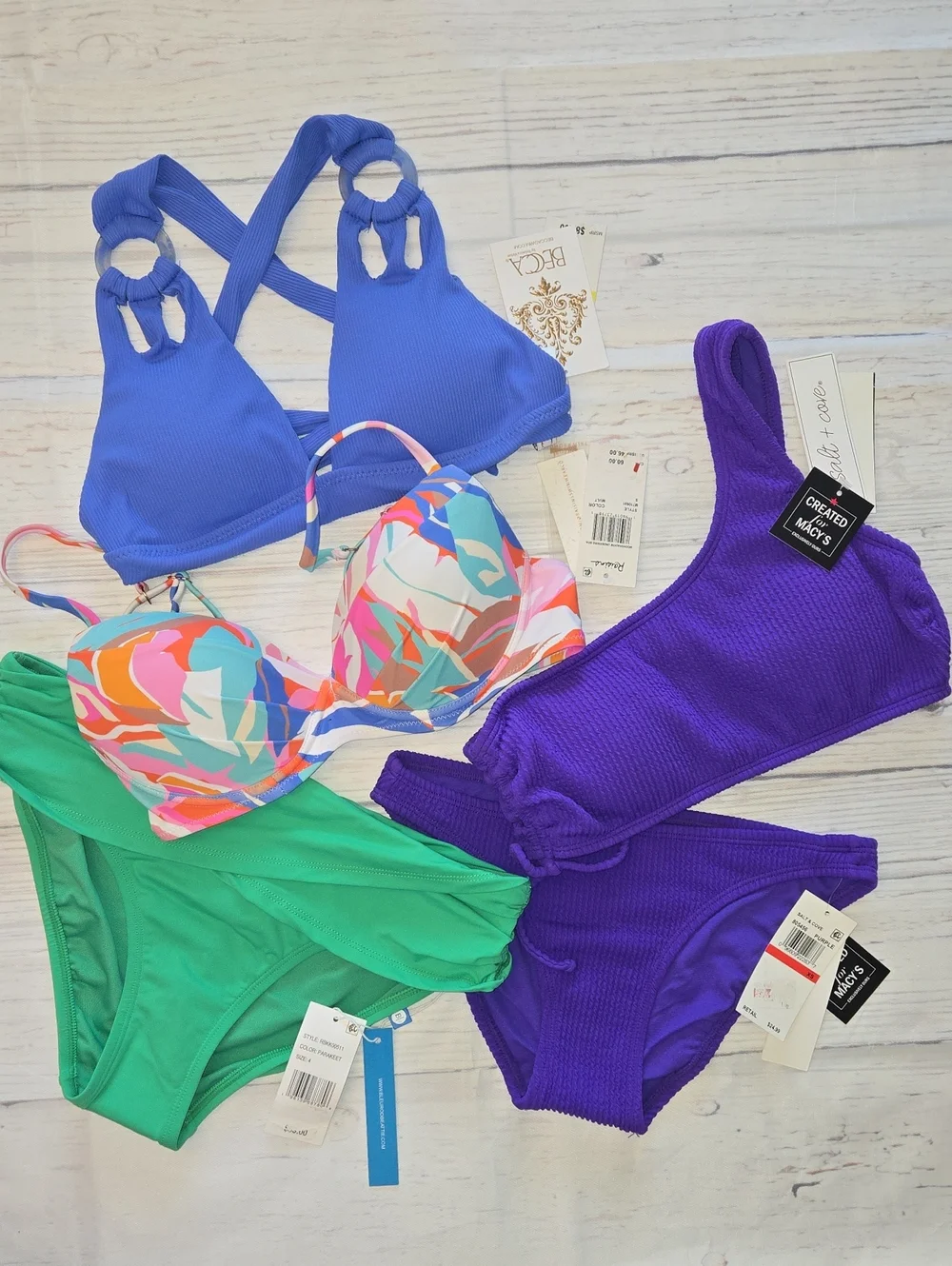 *Swim Bundle* 5 NWT Bikini Separates Size S/XS